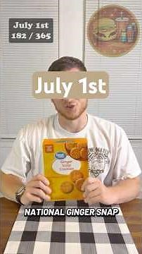 Gingersnap Taste Test 🍪 | Why Is National Gingersnap Day in July?! | 182/365