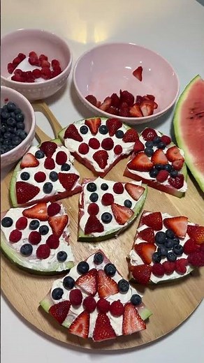 The Ultimate Watermelon Fruit Pizza! 🍉 Easy No-Bake Summer Dessert
