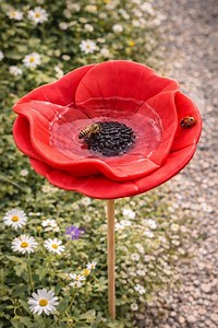 Blumenstecker Insektentränke 3D Druck Datei Set | Gartenstecker Mohnblume STL 3MF | Bienentränke Deko | Flower Garden | Bee Watering Station - Etsy.de
