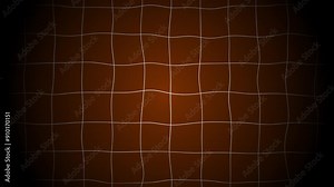 Wavy grid animation on a orange background. Wave grid animation