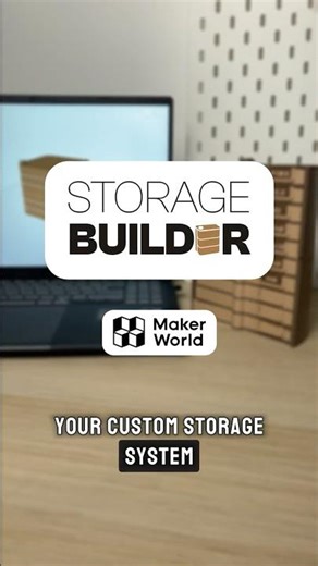 Design Your Own Organizer with Storage Builder 🔥 #makerworld #storagesystem #custom