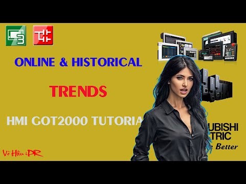 ONLINE and HISTORICAL TREND HMI GOT2000 Tutorial | automation mitsubishi tips & tricks