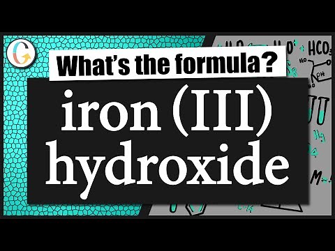 How to write the formula for iron (III) hydroxide