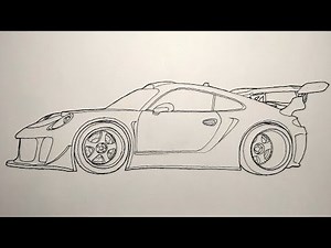 How to Draw a Porsche 911
