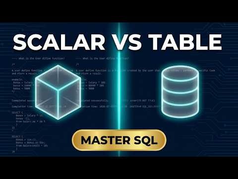 SQL Server User Defined Functions (UDF) Tutorial: Scalar & Table-Valued Explained