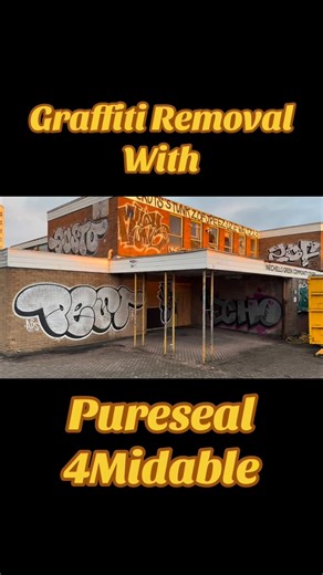 Nice little graffiti removal this week using 4Midable from @puresealuk | Squeaky Clean Dave