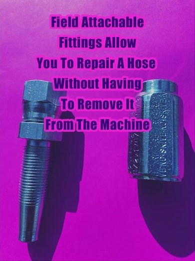 How To Repair A Hydraulic Hose ANYWHERE Using Reusable Hydraulic Fittings # hydraulic