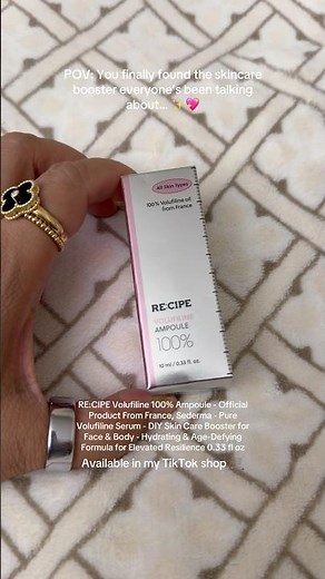 RE:CIPE Volufiline 100% Ampoule is formulated with pure Volufiline from France by Sederma #kbeauty
