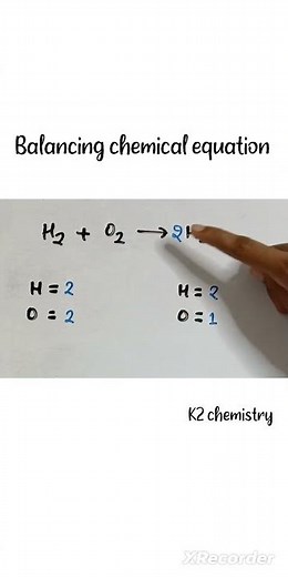 balance h2+o2=h2o l chemistry l