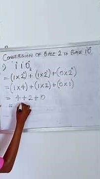 Conversion of base 2 to base 10