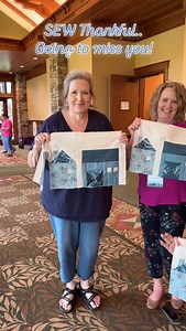 Our final class, Winter Village was SEW much fun! We made a SheShed! 🧵🏠 #laundrybasketquilts #traditionalquilts #edytasitar #sewinspired #andoverfabrics #quiltersofinstagram #quilts #quilter #quiltpattern #sewingroom #sewing #makersgonnamake #quiltinglove #hobbsbatting #alwaysandover | Laundry Basket Quilts