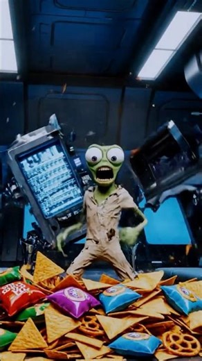 ⚡️Creepy Creature vs Evil Vending Machine 🍟🤖 | The Crunch Battle Begins! #usa #algorithm