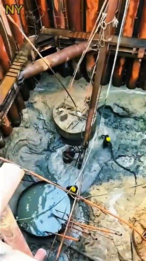 Deep Pile Foundation Construction | Bridge Pier Dewatering Process.