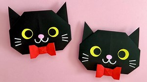 【ハロウィン折り紙】簡単 可愛い 黒猫 折り方 Origami Easy Cute Black Cat Halloween Paper Craft DIY ねこ ネコ 종이접기 검은 고양이 할로윈 – 折り紙チャンネル Origami Paper Craft