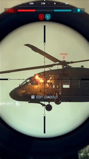 i destroyed heli with sniper rifle #shorts #bf6 #heli #sniper