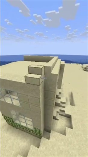 Sand house tutorial #minecraft #minecraftbuilding #gaming #tutorial