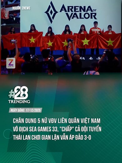 CHÂN DUNG 5 NỮ VĐV LIÊN QUÂN MANG HCV VỀ VIỆT NAM #tiktokgiaitri #theanh28 #tiktoknews #theanh28trending
