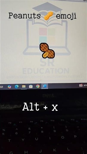 Add the peanuts 🥜 emoji in MS Word using a quick shortcut! ⚡🥜 #trendingshorts #emojishortcut #short