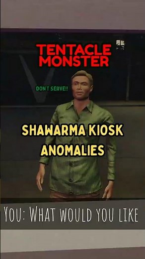 TENTACLE MONSTER!! 😱 - Shawarma Kiosk The Anomalies #gaming #robloxedit #roblox #shawarmakiosk