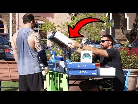 Setting Up A Free Game Store In front of Gamestop..