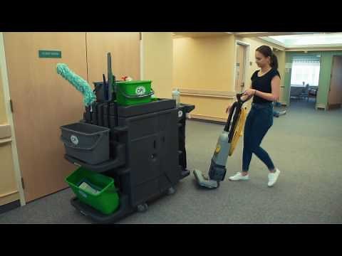CPI - eCART Rotomolded Cleaning Cart - Demonstration