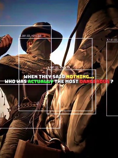 Who Was The Most Dangerous When Silent 🤐 [4k] Red Dead Redemption || #shorts