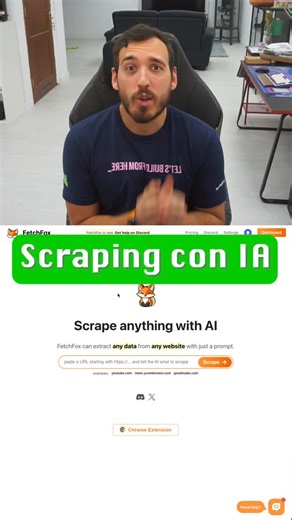 AristiDevs | 🦊 FetchFox: scraping web con ayuda de IA Extrae los datos que necesites de cualquier página web. ► Extrae datos estructurados desde... | Instagram