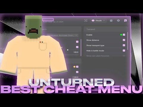 Cheat Menu - For Unturned | Greated Cheat For Unturned | Many Functions | FREE 100%*
