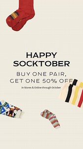All month long, buy 1 pair of socks and get 50% off your second pair (includes 3-packs!). | Pendleton Woolen Mills