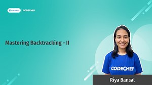 The 2nd class of the micro-course on Backtracking is on May 8th at 12...