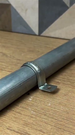 installing pipe clamps using rivets #shortsvideo