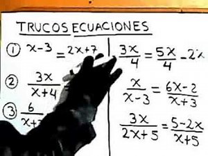Trucos Para Ecuaciones Algebraicas en Matematicas