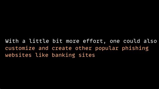 Create a phishing site in 4 minutes Suprisingly easy and convenient #attacklifecycle #linux #DigitalDefense #cybersecurity #ethicalhacking Credit: cyberiota372 | CodeHub