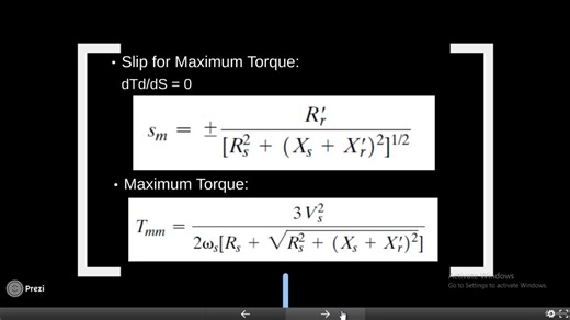 4. Main Equations of Three Phase Induction Motor