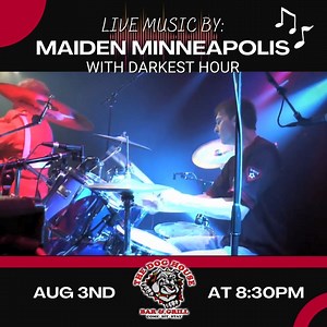  Maiden Minneapolis is the best Iron Maiden cover band in the Twin Cities with special guest Darkest Hour MN a tribute to Megadeth!! 落 Maiden Minneapolis is Minnesota’s Premier Tribute to one of music’s greatest bands IRON MAIDEN!! They will rock you all night long! Featuring special guests Darkest Hour playing the music of Megadeth!! | The Dog House Bar and Grill | Facebook