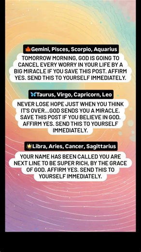 Zodiac Signs Miracle Is Coming ✨ God’s Blessing Will Change Your Life ‪@ZenithSigns‬