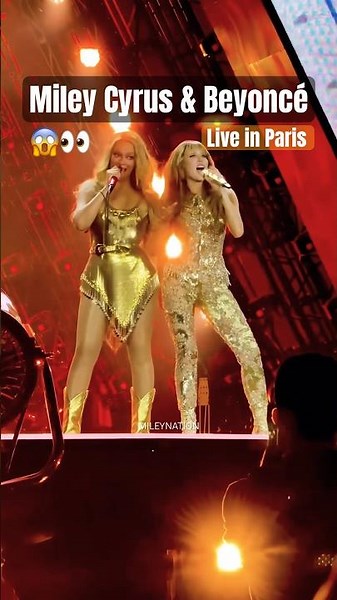 Miley Cyrus & Beyoncé Perform “II MOST WANTED” Live in Paris 😭✨ | #shorts #mileycyrus #beyonce