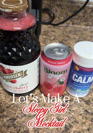 This and maybe something roll up 🤷🏾‍♀️. All you need is 3 things: Tart Cherry Juice, A sparkling soda or water, and magnesium powder. If you’re someone that wants the movie to watch you , this will get the job done. @Bloom Nutrition @Calm