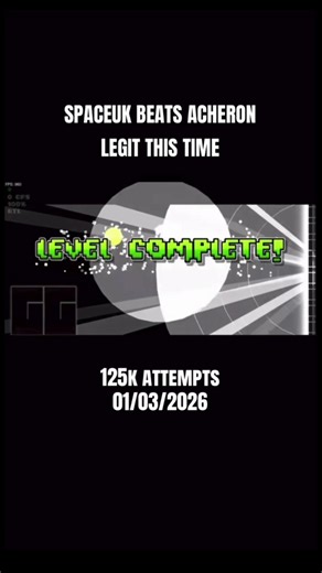 Spaceuk Triumphs Over Acheron in Geometry Dash