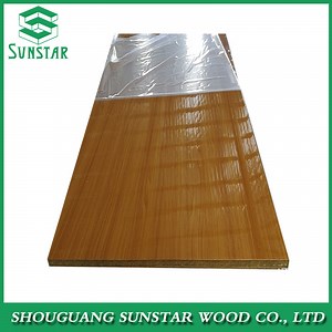 [Hot Item] UV High Glossy Melamine Faced Wood Grain/Solid Color MDF Board