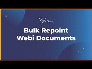 Bulk Repoint Webi Documents