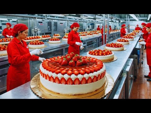 How Millions of Cakes Are Made in a Factory | Automated Cake Factory Process