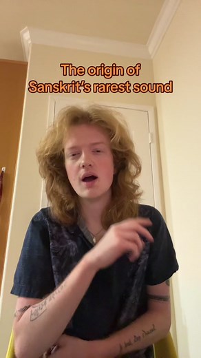 Discussing the origins of sanskrit’s rarest sound. #linguistics #language