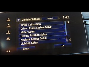 Réinitialiser le témoin TPMS de la Honda CR-V 2017.