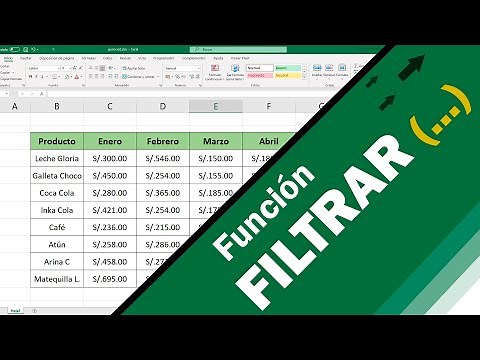 Función Filtrar en Excel