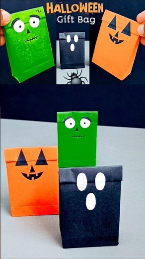 Halloween Gift Bag #halloweengiftbag #halloween #halloweencraft