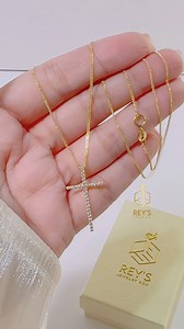 244 reactions · 22 comments | ✨ Where elegance meets intention ✝️ Our 18K Saudi Gold JP-style chain, paired with a stone stick cross pendant, is more than jewelry — it’s a quiet statement of faith, style, and strength. Designed to elevate your everyday look with a touch of timeless class. No flash needed — just pure gold and purpose.  DM to order #pawnablegoldjewelry #18KSaudiGold #GoldWithMeaning | Rey's Jewelry Box - 2nd Branch | Facebook