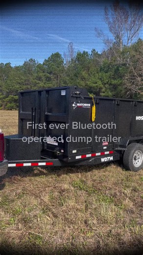 The first ever Bluetooth operated dump trailer only at Watchdog trailers. Contact us today to find a dealer near you! #dumptrailer #equipmentoperator #heavyequipment #landscaping #construction #contractor #excavator #loader #building #renovation #remodel #tools #trucks #diesel #chevy #ford #dirtyhandscleanmoney #workhardplayhard #smallbusiness #lawncare #farm #womenownedbusiness #bluecollar #yardwork #debrisremoval #junkremoval #watchdogtrailers #tractor #worksmarter #theresanappforthat
