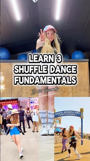 Learn 3 Shuffle Moves in 50 Seconds #shuffledance #dance #dancetutorial