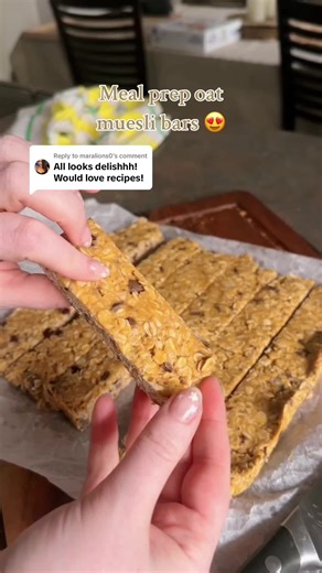 Homemade Oat Muesli Bars Recipe